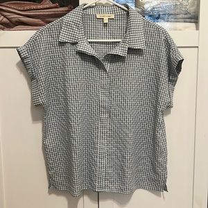 Grade and Gather blue gingham top